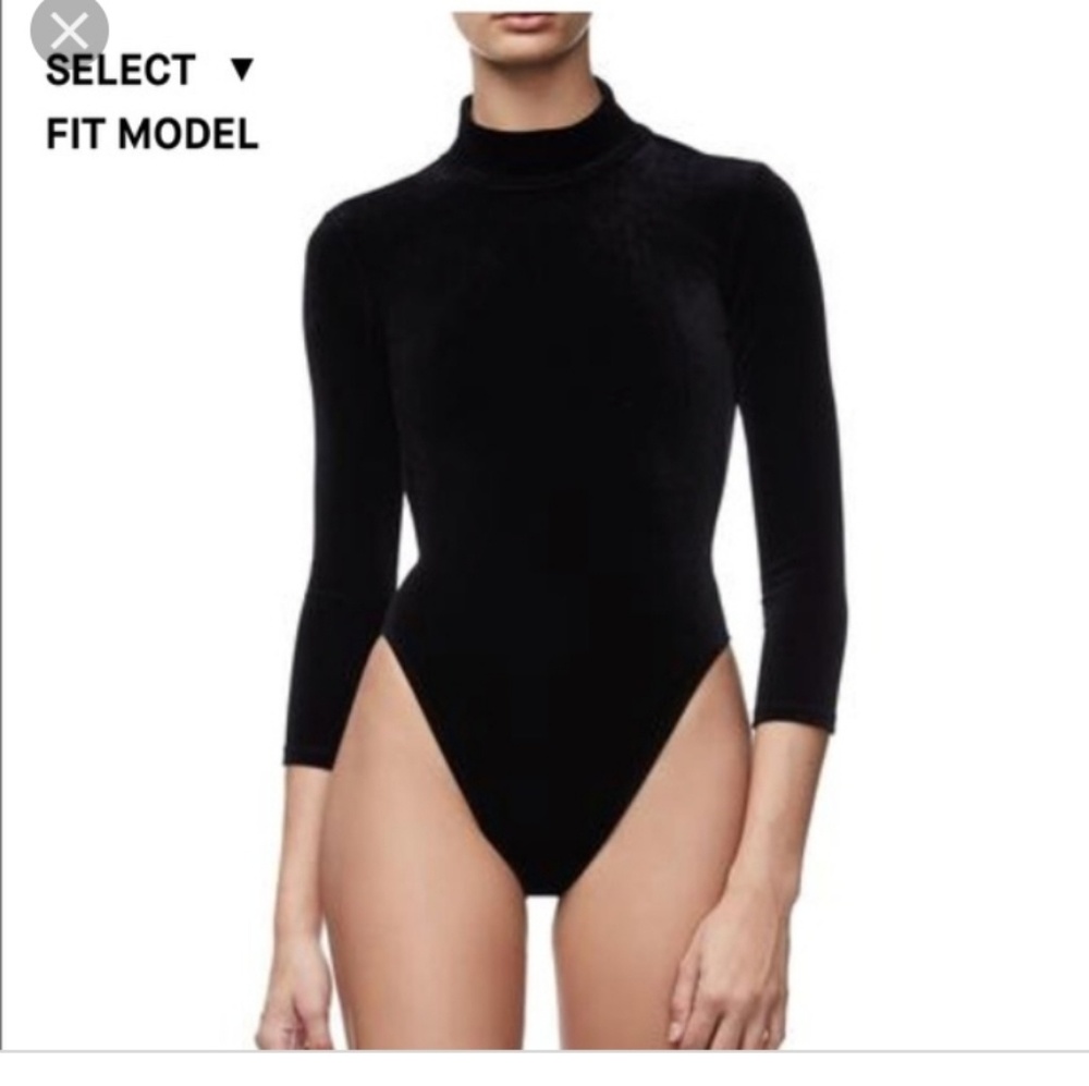 Good American velvet bodysuit